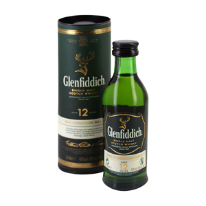 Mignonnette Whisky Glenfiddich single malt 12 ans 5 cl 40°