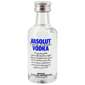 Mignonnette de Vodka Absolut 5 cl 40