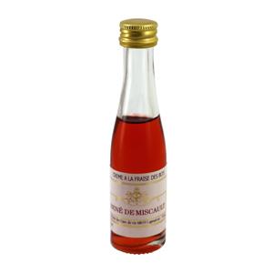 Mignonnette de Crème de fraise des bois Miscault 3 cl 18°