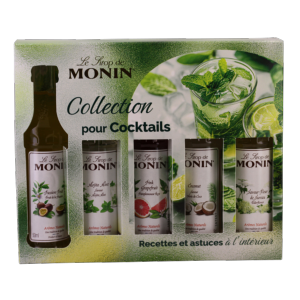 Coffret 5 mignonnettes sirop MONIN cocktails