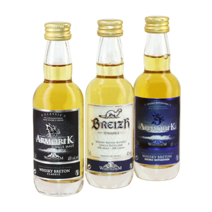 Tasting Box 3 mignonnettes whisky breizh, armorik classic & double maturation