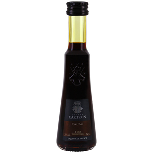 Mignonnette liqueur cacao brun Joseph Cartron 3 cl 25