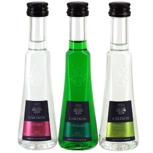 Tasting Box 3 mignonnettes liqueurs pomme verte, lychee et peppermint 