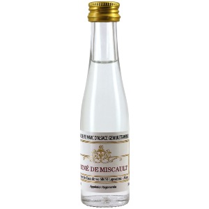 Mignonnette d'Eau de vie Miscault marc alsace gewurtztraminer 3 cl 45°