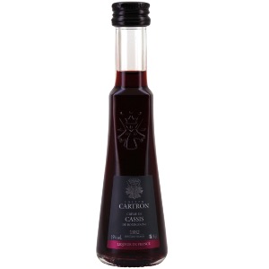 Mignonnette crème de cassis Cartron 3 cl 15°