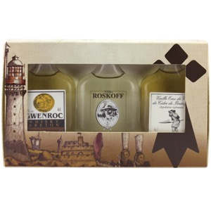 Tasting Box 3 mignonnettes whisky, vodka et eau de vie de cidre Fisselier