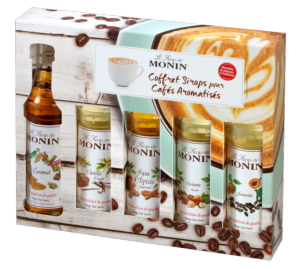 Coffret de 5 mignonnettes de sirop pour caf MONIN 