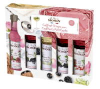 Coffret de 5 mignonnettes de sirop pour cocktails ptillants MONIN 