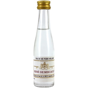 Mignonnette d'Eau de vie Miscault poire william 3 cl 43°