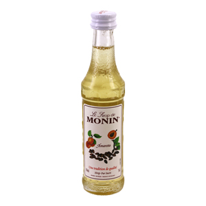 Mignonnette de sirop Amaretto MONIN 5cl DLUO 10/2021