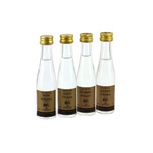 Tasting Box 4 mignonnettes d'Eau de vie tradition J&M Lehmann 