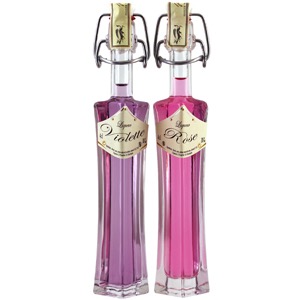 Duo de mignonnettes liqueur rose & violette Fisselier