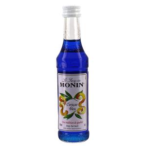 Mignonnette de sirop curaçao bleu MONIN 5cl DLUO 10/2021