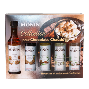 Coffret 5 mignonnettes de sirop MONIN chocolat chaud