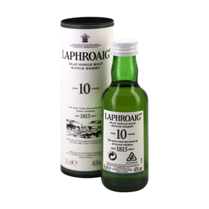 Mignonnette Islay single malt scotch whisky LAPHROAIG 10 Ans 5 cl 40