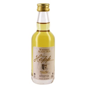 Mignonnette whisky alsacien single malt Hepp 5 cl 42°