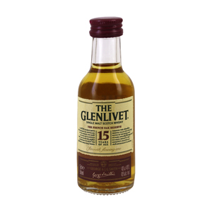 Mignonnette de Whisky The glenlivet 15 ans 5 cl 40°