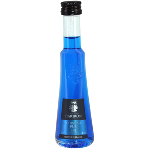 Mignonnette liqueur de Curaçao bleu Joseph Cartron 3 cl 25°