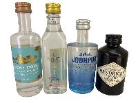 Mini bar set 4 mignonnettes Gin: Silent Pool-Poseidon-Jodhpur-Hendrick's