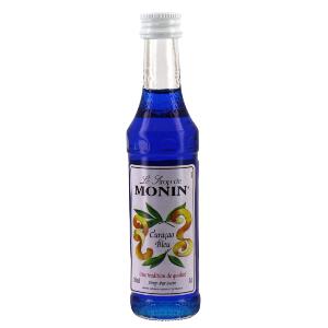 Mignonnette de sirop curaçao bleu MONIN 5cl DLUO 10/2021