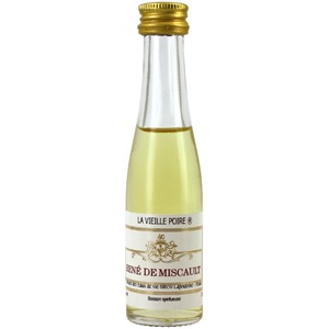 Mignonnette d'Eau de vie Miscault poire ambrée 3 cl 43°