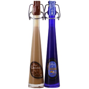 Duo de mignonnettes fleur de caramel & chocolat Fisselier