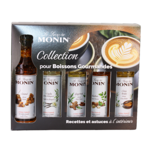Coffret 5 mignonnettes de sirop MONIN boissons gourmandes