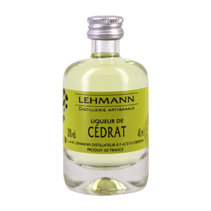 Mignonnette J&M Lehmann  Liqueur de Cédrat 4 cl 30°