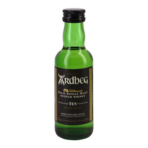 Mignonnette Islay single malt scotch whisky ARDBEG 10 Ans 5 cl 46°