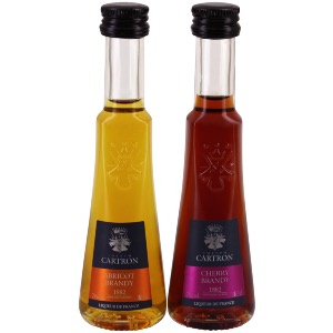 Duo de mignonnettes abricot & cherry brandy Joseph Cartron