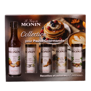 Coffret 5 mignonnettes de sirop MONIN pause gourmande