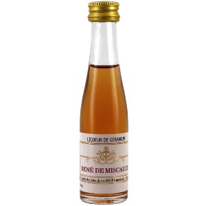 Mignonnette de Liqueur Miscault géranium 3 cl 18°