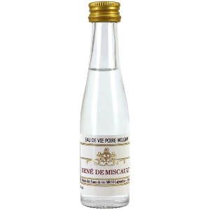 Mignonnette d'Eau de vie Miscault poire william 3 cl 43°